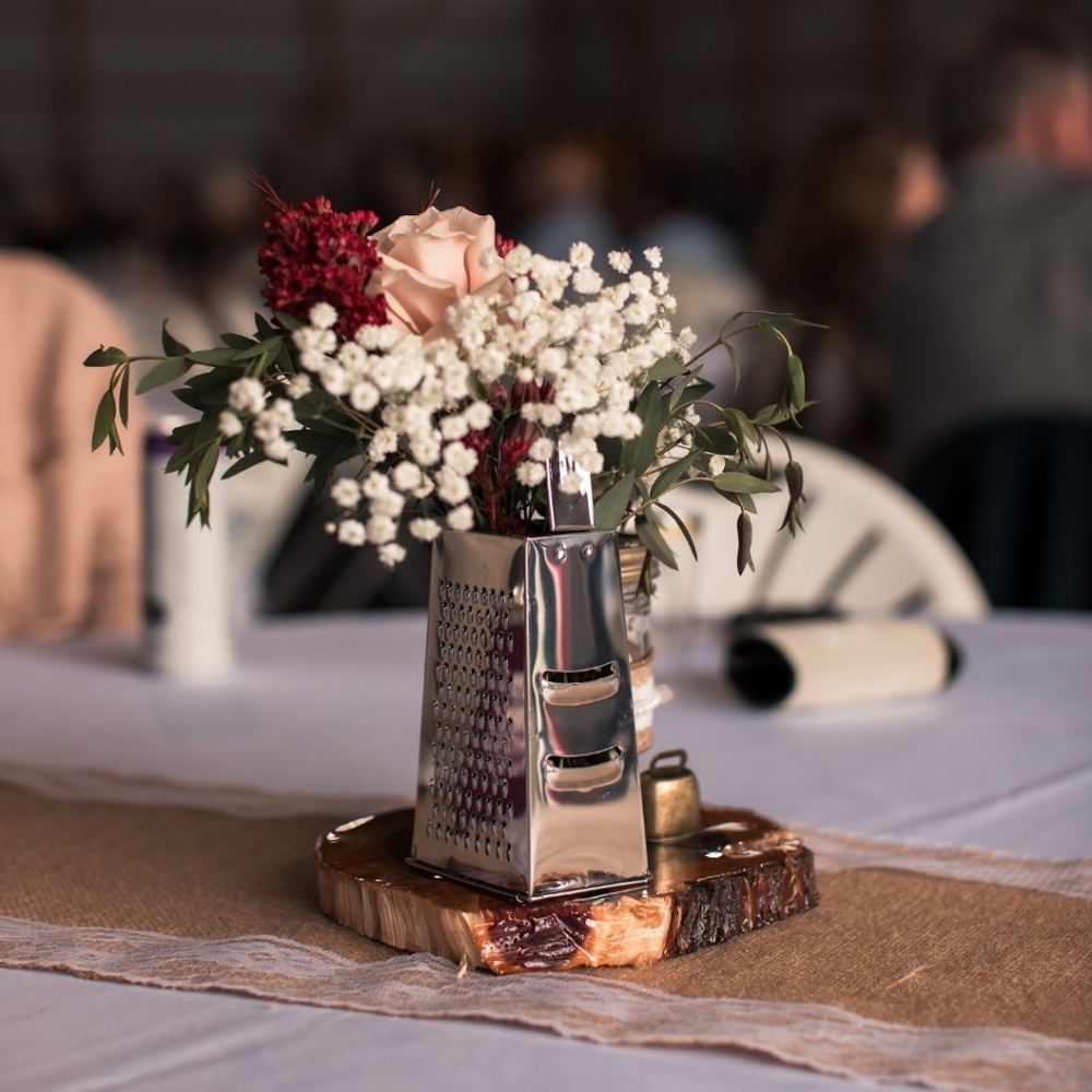 Stainless Steel Box Grater Wedding Centerpieces